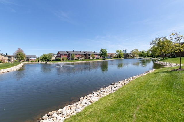 water view with nearby suburban area