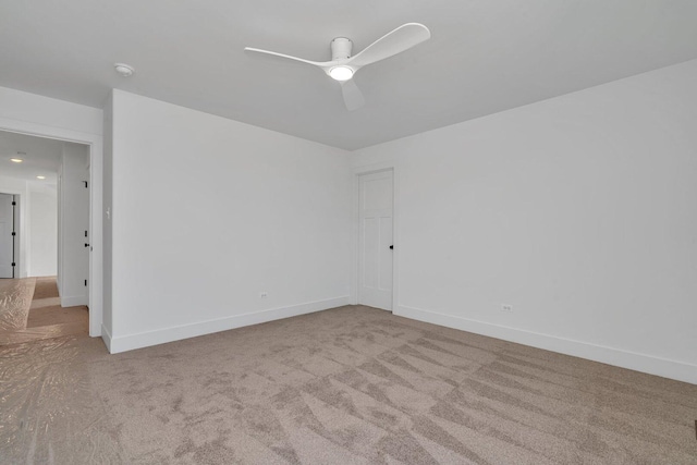 1051 Kinley Dr, New Lenox, IL 60451 - carpeted spare room with ceiling fan, a smoke detector, and baseboards