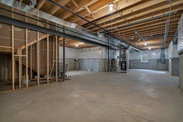1051 Kinley Dr, New Lenox, IL 60451 - basement featuring heating unit and electric panel