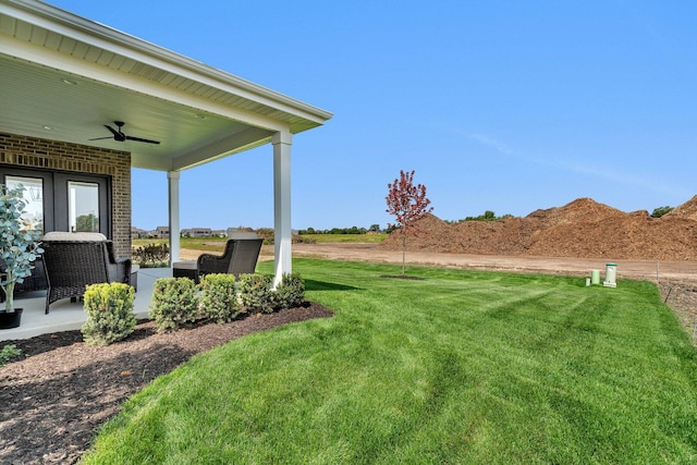 1051 Kinley Dr, New Lenox, IL 60451 - view of grassy yard with ceiling fan