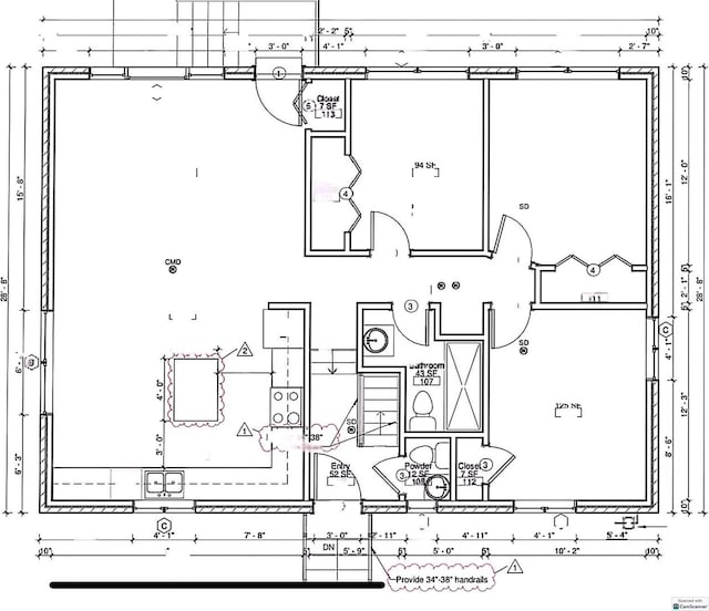 15100 Hamlin Ave, Midlothian, IL 60445 - floor plan / room layout