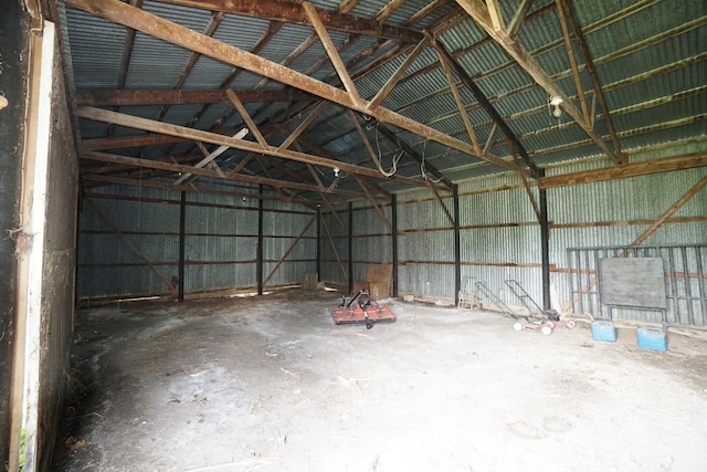 1511 Becker School Rd, Freeport, IL 61032 - garage with metal wall