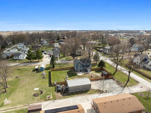 aerial perspective of suburban area