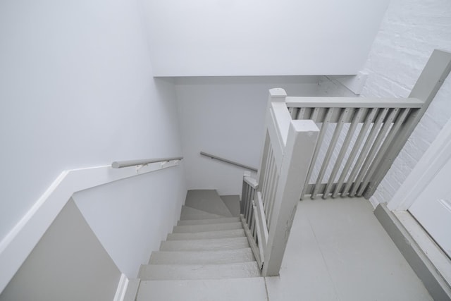 5631 S Throop St, Chicago, IL 60636 - stairway featuring concrete floors
