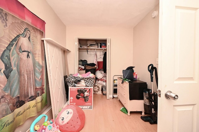 1423 Victoria Ave, North Chicago, IL 60064 - bedroom with wood finished floors and a closet