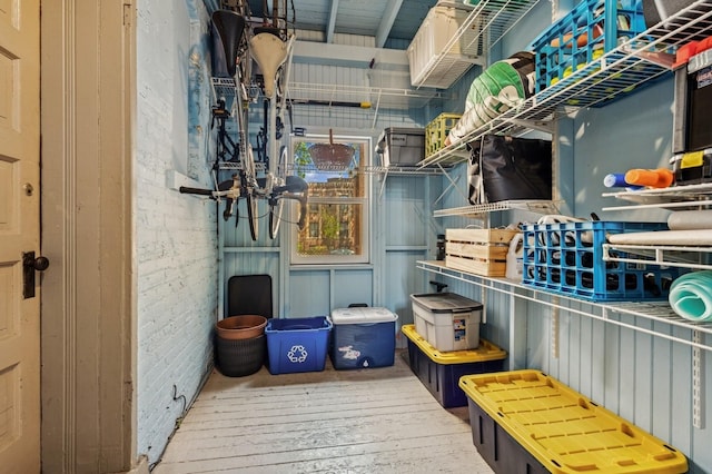 view of storage area