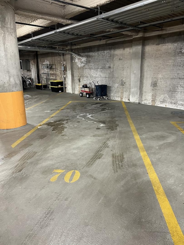 view of parking deck