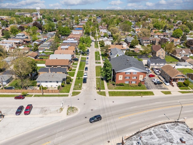 aerial perspective of suburban area