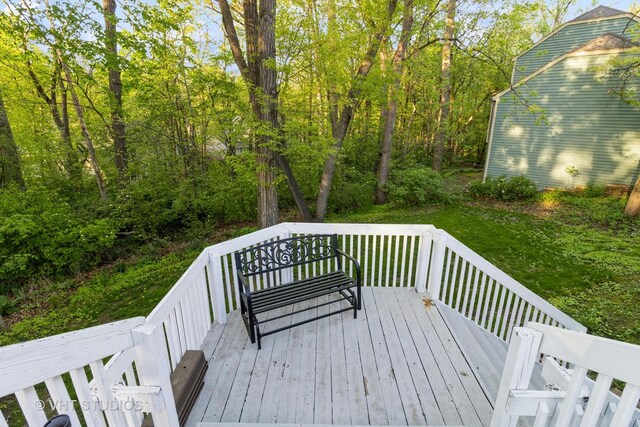 772 Red Oak Dr, Bartlett, IL 60103 - view of wooden terrace