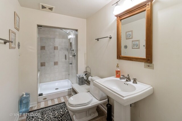 772 Red Oak Dr, Bartlett, IL 60103 - bathroom with a stall shower and toilet