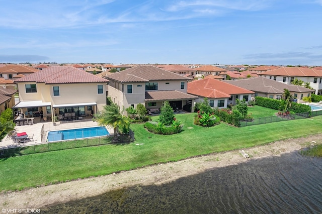 12060 Lake Trail Ln, Parkland, FL 33076 - rear view of property with a residential view, stucco siding, and a tile roof