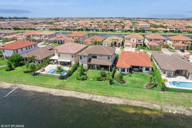 12060 Lake Trail Ln, Parkland, FL 33076 - aerial perspective of suburban area with a pool and a large body of water