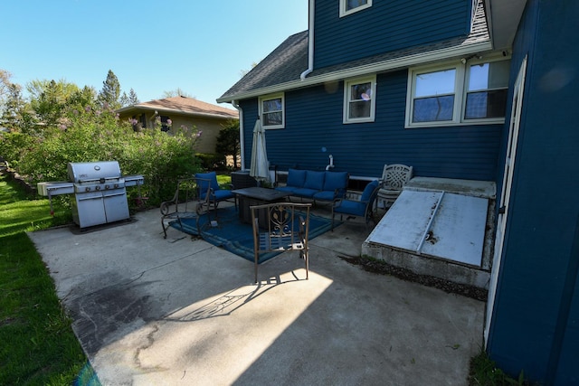 41066 N 3rd St, Antioch, IL 60002 - view of patio / terrace with an outdoor living space and grilling area
