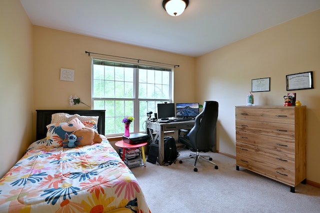 2209 Beaumont Ct, Aurora, IL 60502 - carpeted bedroom with a desk and baseboards