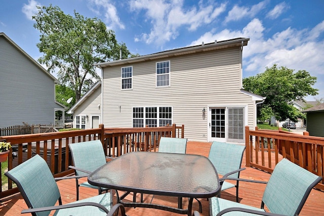 2209 Beaumont Ct, Aurora, IL 60502 - deck with outdoor dining space