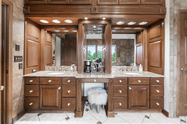 3113 Turnberry Rd, Saint Charles, IL 60174 - full bath featuring double vanity and tile patterned flooring