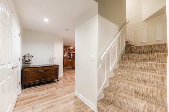 3113 Turnberry Rd, Saint Charles, IL 60174 - stairway with wood finished floors and recessed lighting