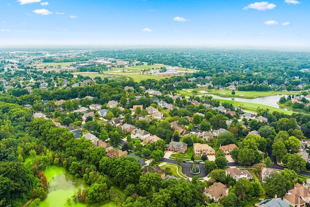 3113 Turnberry Rd, Saint Charles, IL 60174 - aerial perspective of suburban area featuring a large body of water