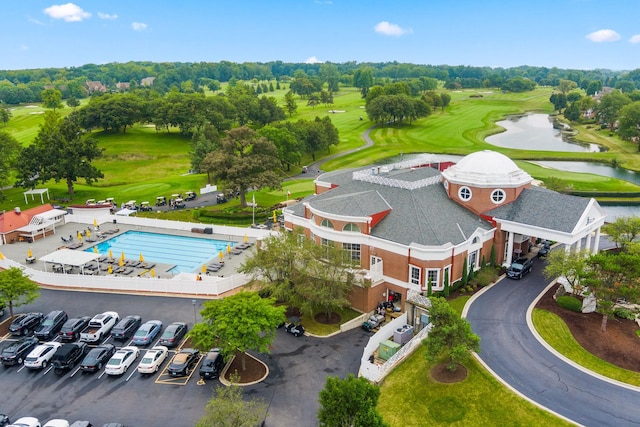 3113 Turnberry Rd, Saint Charles, IL 60174 - bird's eye view of a local golf course, a large body of water, and a tree filled landscape