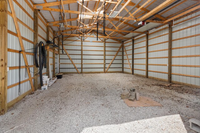 849 N Piatt St, Bement, IL 61813 - garage featuring metal wall