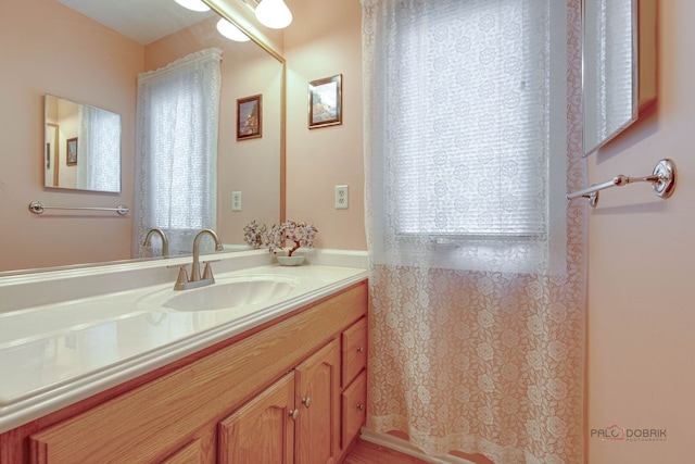 bathroom with vanity