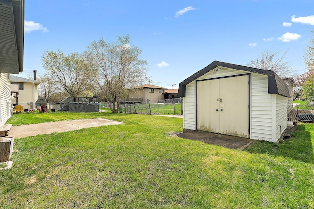 6407 182nd St, Tinley Park, IL 60477 - view of yard with a storage unit and an outdoor structure