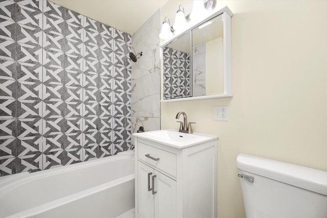 236 Early St, Park Forest, IL 60466 - full bathroom with toilet, shower / washtub combination, and vanity