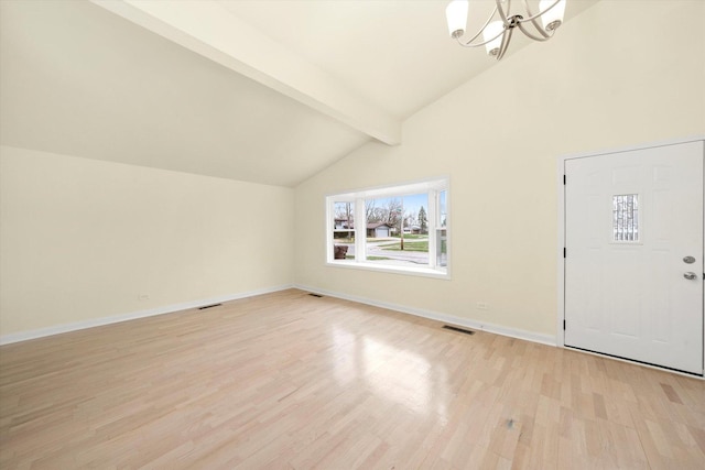236 Early St, Park Forest, IL 60466 - foyer entrance featuring a chandelier, light wood-style flooring, plenty of natural light, and baseboards
