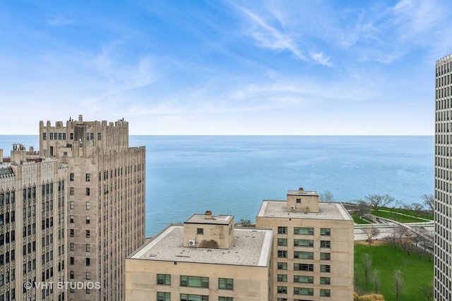 water view with nearby urban area