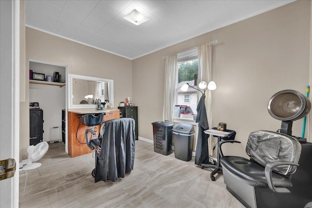 1216 N Oak St, Bloomington, IL 61701 - office space featuring crown molding and light colored carpet