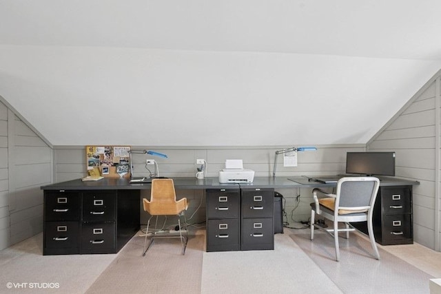 2206 Forestview Rd, Evanston, IL 60201 - home office featuring lofted ceiling