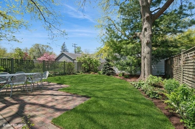 2206 Forestview Rd, Evanston, IL 60201 - view of yard featuring a patio area and outdoor dining space