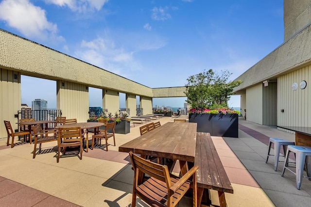 view of patio / terrace featuring outdoor dining area