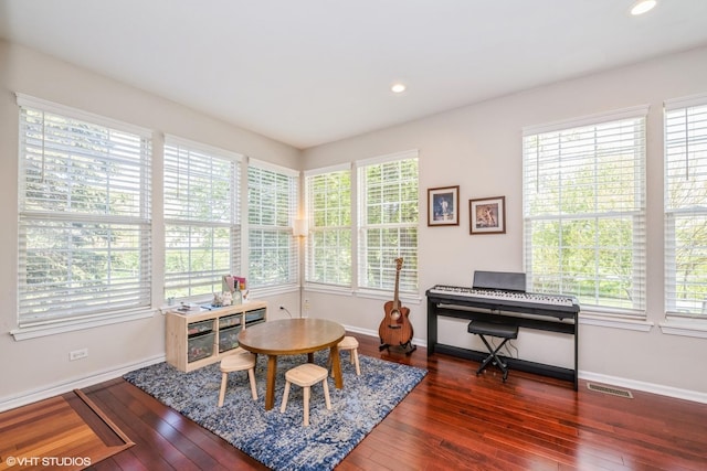 7181 Dada Dr, Gurnee, IL 60031 - office with hardwood / wood-style floors, healthy amount of natural light, and recessed lighting