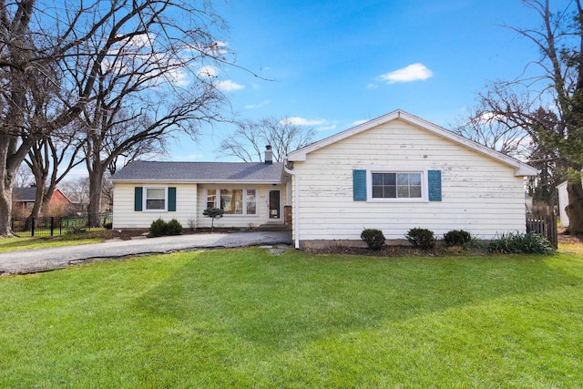 12217 S 68th Ct, Palos Heights, IL 60463 - ranch-style home with driveway and a chimney