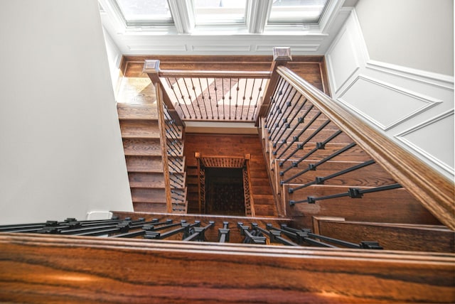 view of stairway