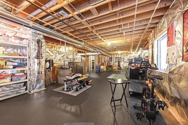 view of basement