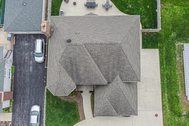view from above of property