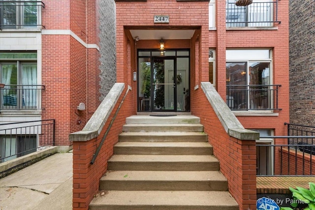 2447 W Walton St Unit 1, Chicago, IL 60622 - entrance to property featuring brick siding