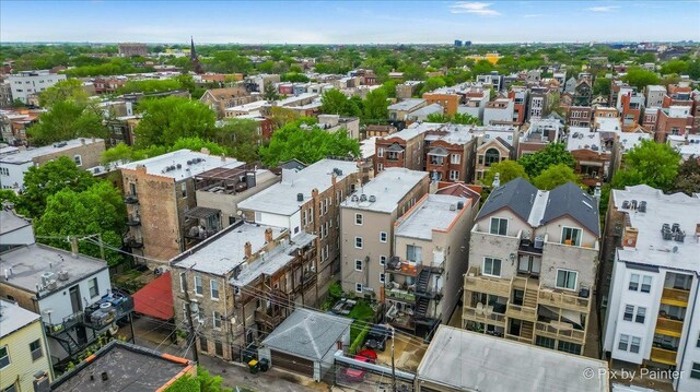 2447 W Walton St Unit 1, Chicago, IL 60622 - aerial view of residential area
