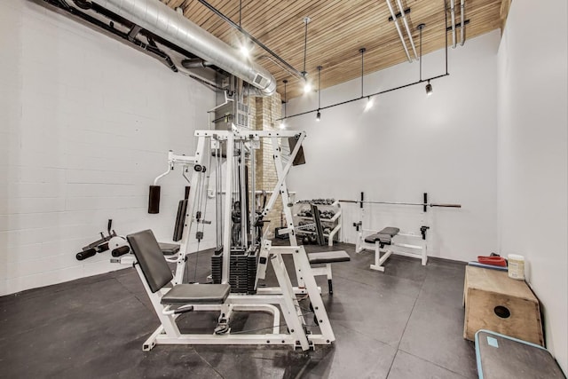 view of workout area