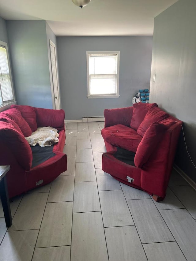14027 S Mackinaw Ave, Burnham, IL 60633 - living area with baseboard heating and healthy amount of natural light