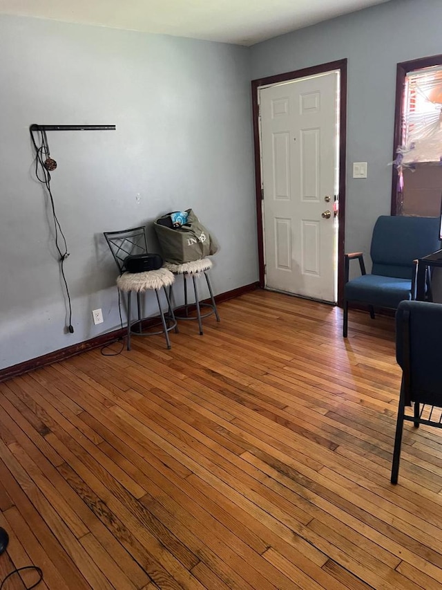 14027 S Mackinaw Ave, Burnham, IL 60633 - entryway featuring light wood-style flooring and baseboards