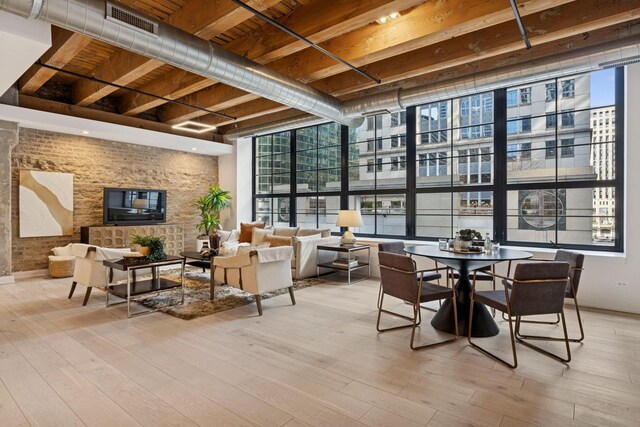 223 W Lake St Unit 3N, Chicago, IL 60606 - building lobby with expansive windows