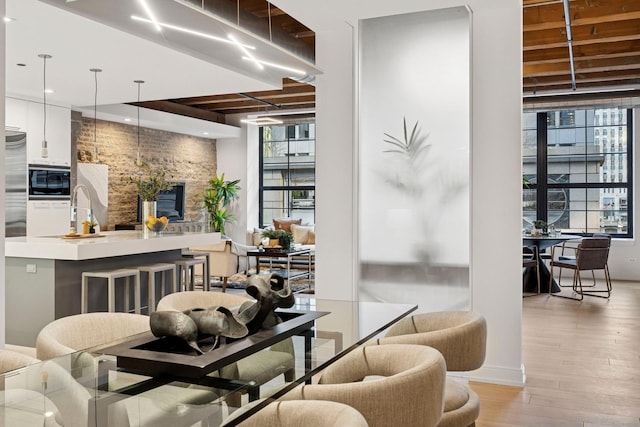 223 W Lake St Unit 3N, Chicago, IL 60606 - lobby with beamed ceiling