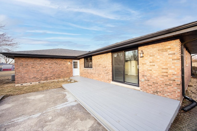 15252 Larkspur Ln, Orland Park, IL 60462 - rear view of property featuring brick siding, cooling unit, and a patio area