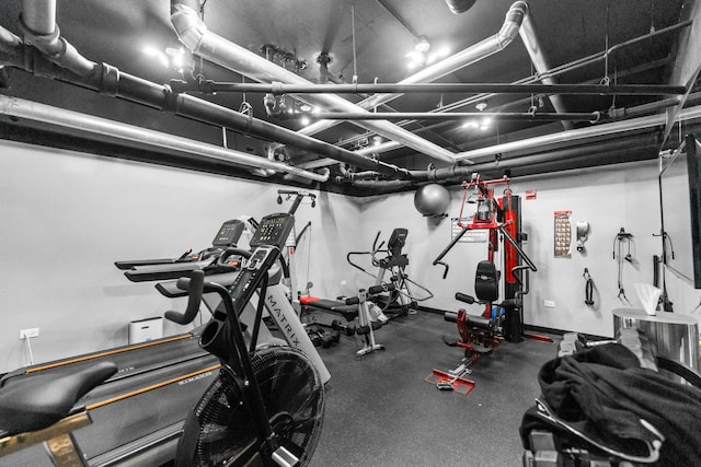 view of exercise room