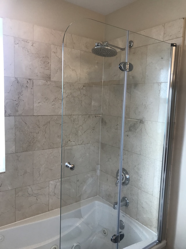full bath with bathing tub / shower combination