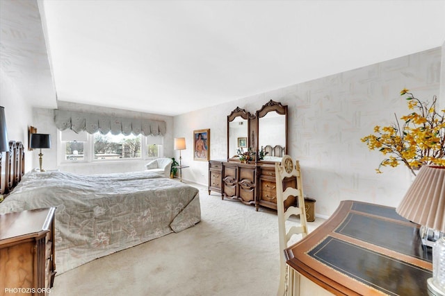 1535 Forest Ave Unit 504, River Forest, IL 60305 - bedroom with carpet flooring and wallpapered walls