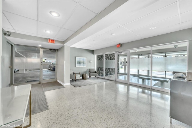 1535 Forest Ave Unit 504, River Forest, IL 60305 - community lobby with a drop ceiling and recessed lighting